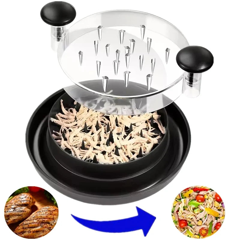 Large Meat Shredder Tool with Visible Lid – Chicken & Beef Meat Shredder Tool Qme