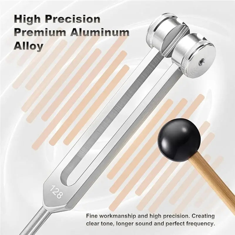 Professional 128Hz Tuning Fork Sound Therapy Instrument Sound Therapy Fork Qme
