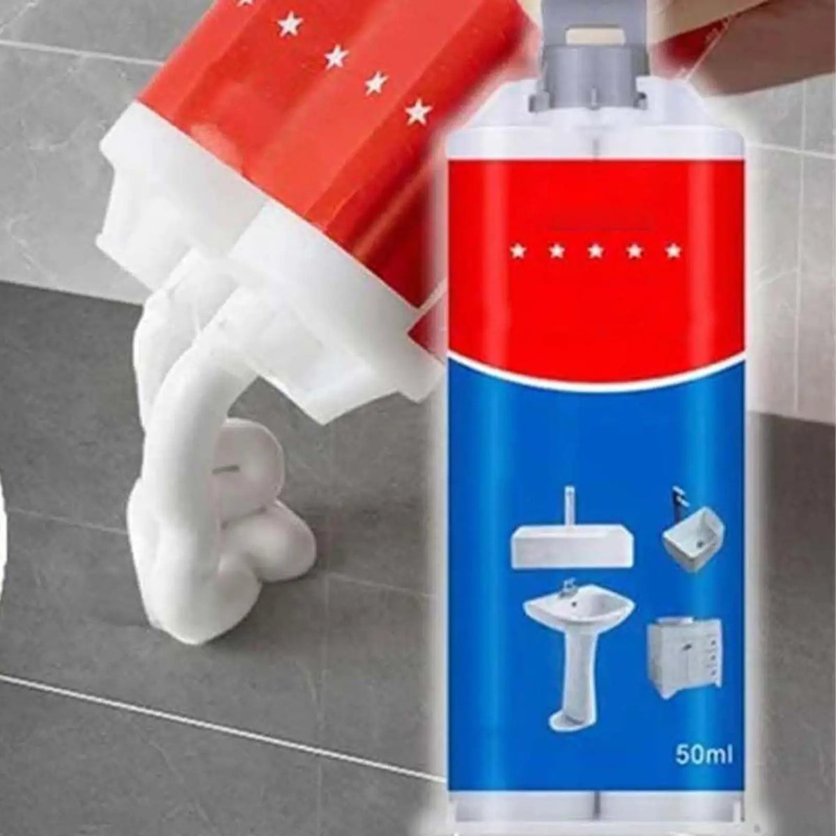 Ceramic Tile Hole Filler Porcelain Repair Paste 50ml Tile Repair Paste Qme
