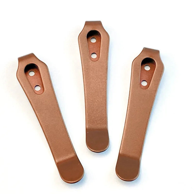 DIY Folding Knife Back Clip – Stainless Steel Pocket Knife Holder Knife Clip Accessory Qst
