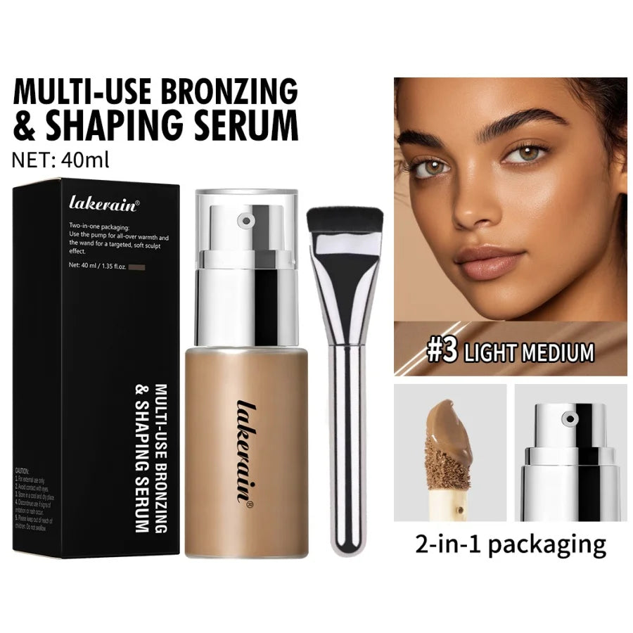 Multicolor Contouring Concealer Liquid Essence with Brush Liquid Concealer Qst 03