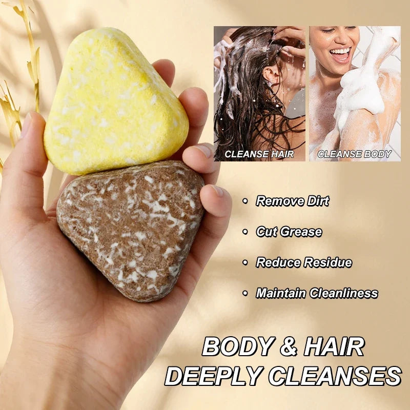 2-in-1 Shampoo & Body Wash Bar – Natural Mild Cleansing Shampoo Body Bar Qme