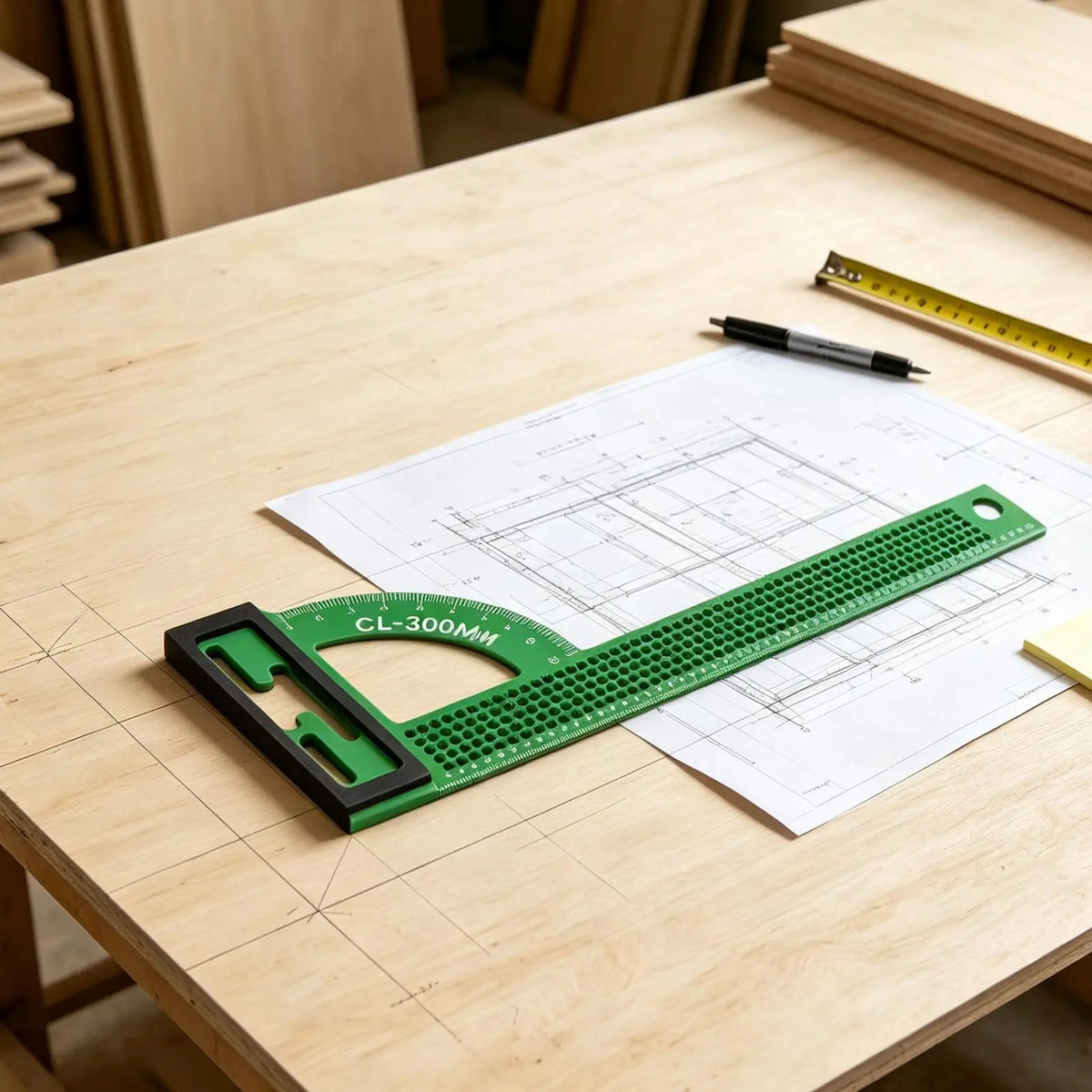 Aluminum Alloy Right Angle Metric Ruler – Woodworking Square Woodworking Square Qme