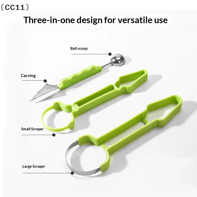 4-in-1 Fruit Knife Baller Scooper & Meat Extractor Tool Fruit Prep Tool Qme