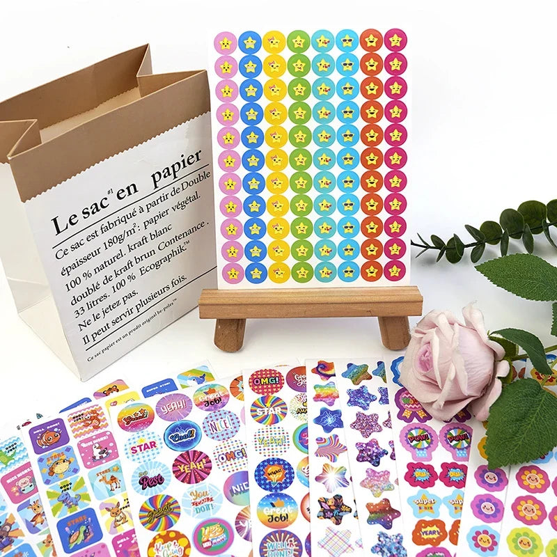 844 Motivational Reward Stickers for Teachers & Classrooms Reward Sticker Pack Qme
