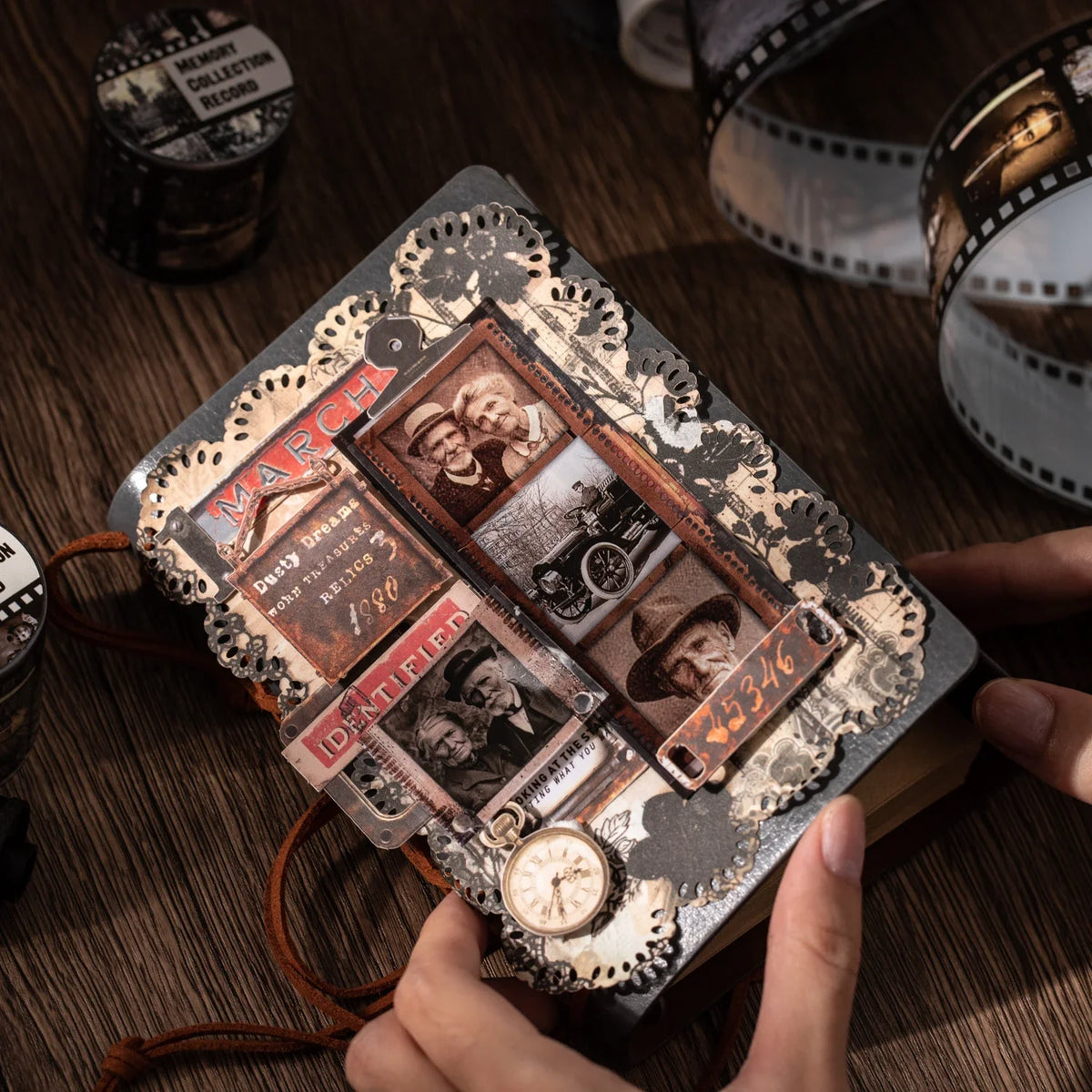 Retro Memory Film PET Tape | Scrapbooking & Journaling Decorative Craft Tape Qme
