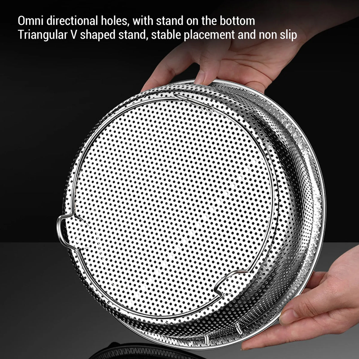 304 Stainless Steel Foldable Steam Basket & Steaming Rack Steaming Basket Qme