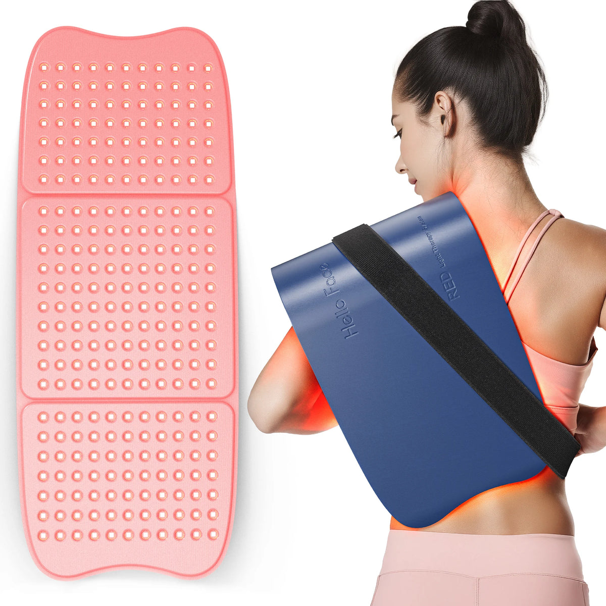 Hello Face L7 792 LED Red Infrared Light Therapy Pad 660nm 850nm Red Light Therapy Pad Qst