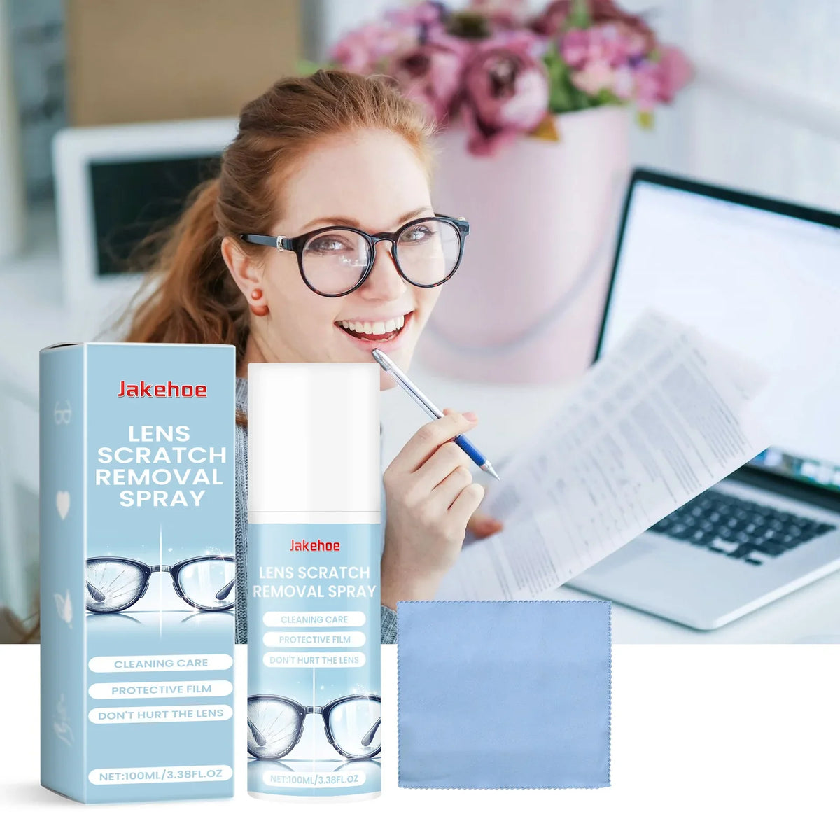 Eyeglass Cleaner Spray – Anti-Fog Lens Cleaner for Glasses Lens Cleaner Spray Qme