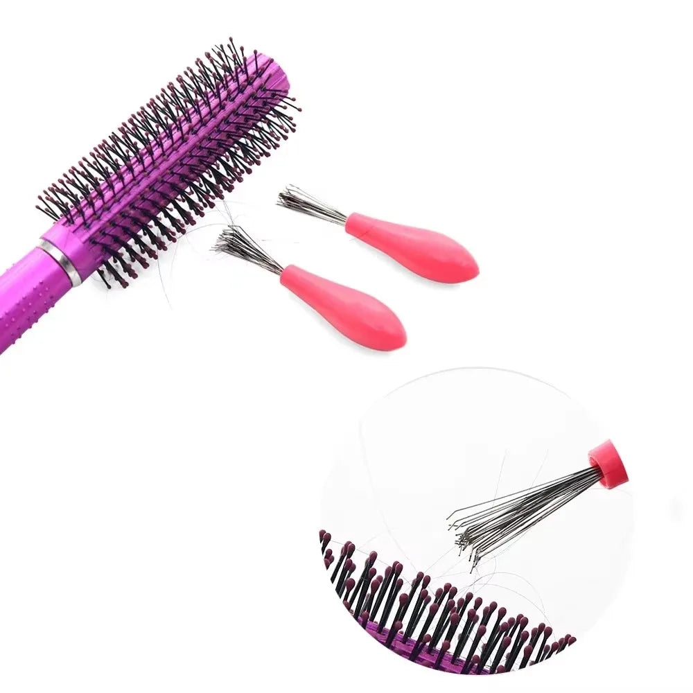 Hair Brush Cleaner Tool – Metal Comb & Bristle Detangler Hair Brush Cleaner Qme