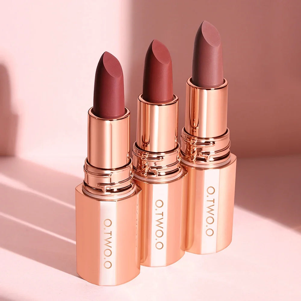 O TWO Matte Lipstick Lip Tint – 8 Colors, Waterproof & Long Lasting Matte Lip Tint Qme