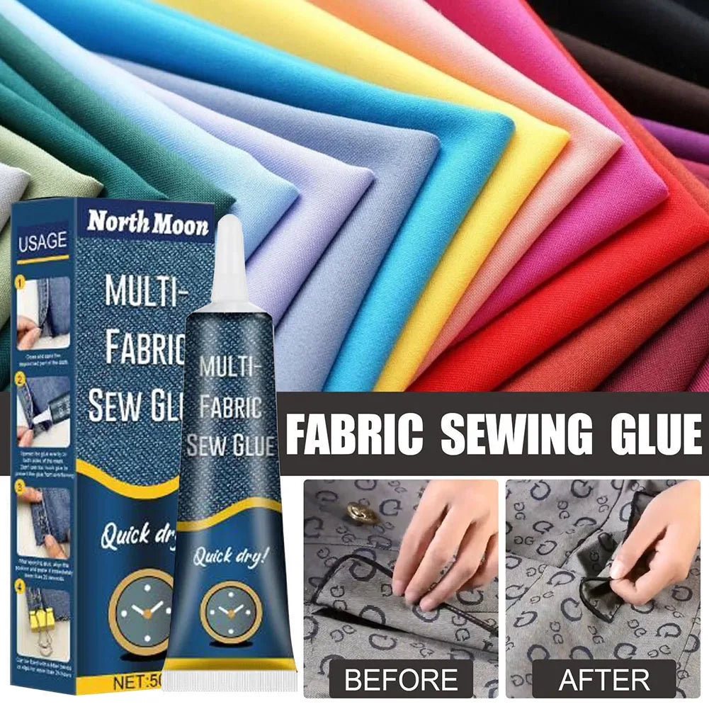 Waterproof Fabric Glue | No-Sew Patching & Seam Repair Adhesive Fabric Repair Adhesive Qme