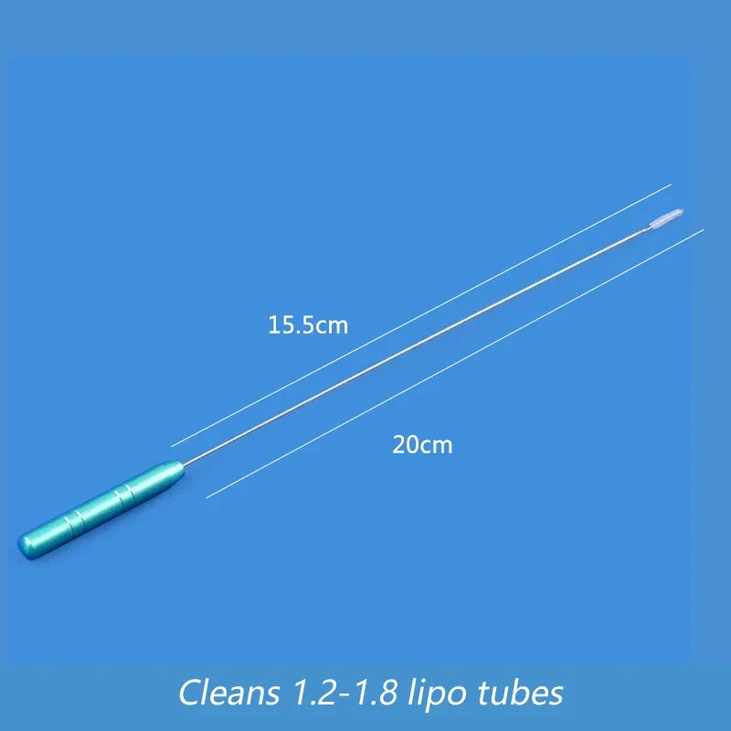 3-Piece Stainless Steel Tube Cleaning Brush Set | Cannula Brush Tube Cleaning Brush Qme