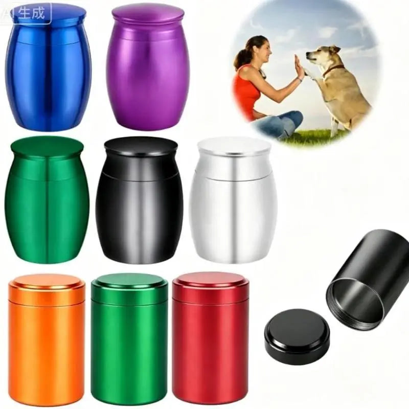 Colorful DIY Pet Memorial Ash Urn with Lid – Dogs & Cats Pet Memorial Urn Qme