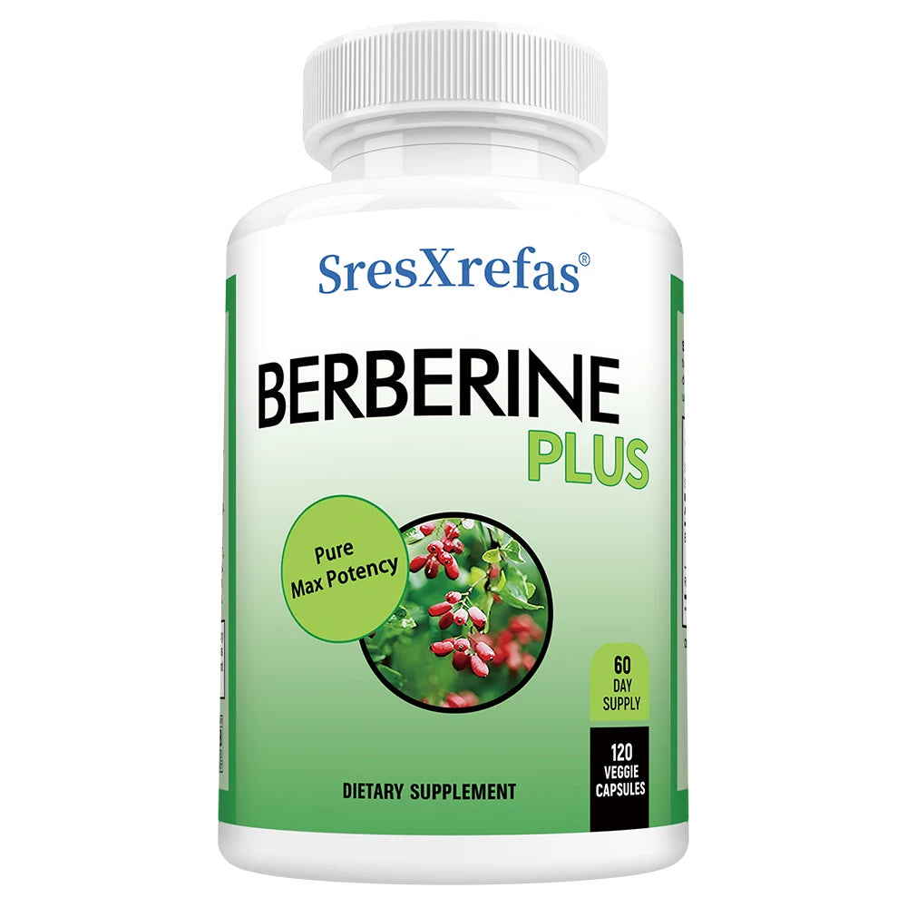 ZENVITALIZE Berberine 120 Capsules – Vegan Heart & Gut Support Herbal Supplement Qst 120 count-1 bottle