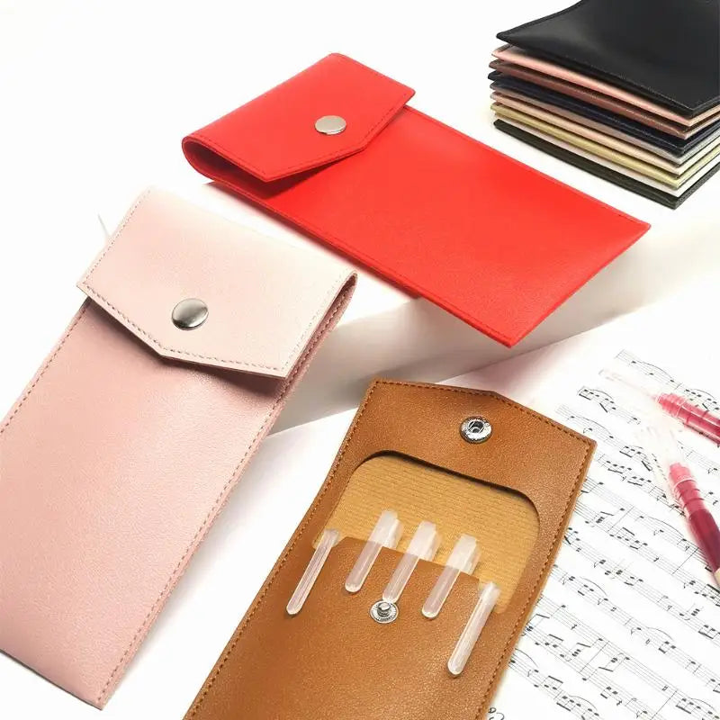 PU Leather Pencil Case & Glasses Holder | 12 Colors Pencil & Glasses Case Qme