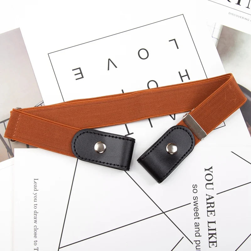 Women's Elastic Invisible Belt – Buckle-Free Stretch Waistband Elastic Invisible Belt Qme A-5 45cm-100cm China Mainland