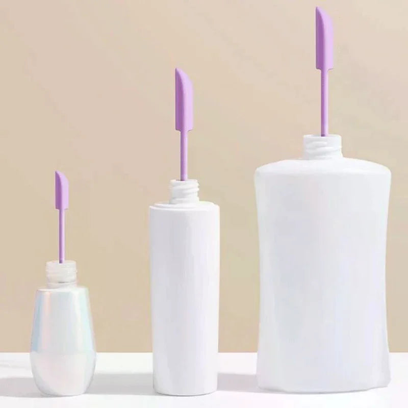 Double-Headed Silicone Spatula – Cosmetic Jar & Bottle Scraper Cosmetic Spatula Tool Qme