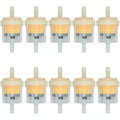 Universal Motorcycle Fuel Filter Set – 10 Pack, 6mm Motorcycle Fuel Filter Qme 10PCS