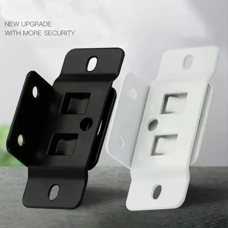 2-in-1 Iron Fixed Fastener Insert | L-Shaped 90° Connector Furniture Fastener Bracket Qme