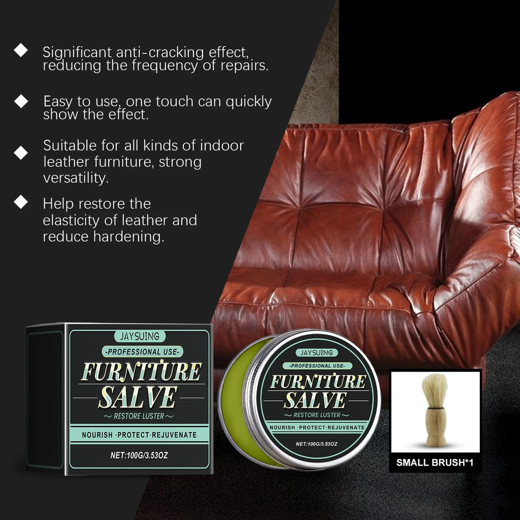 Leather Furniture Care Ointment – Nourishing Fiber Restorer Leather Care Conditioner Qme
