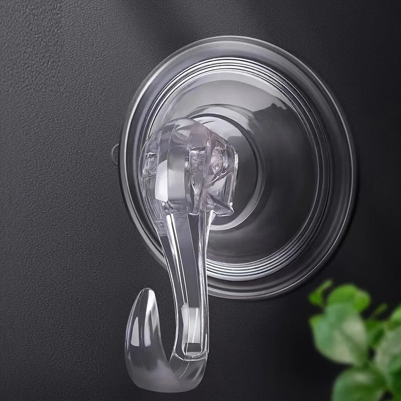 Waterproof Suction Cup Hook – No-Drill Bathroom & Kitchen Suction Cup Hook Qme Clear