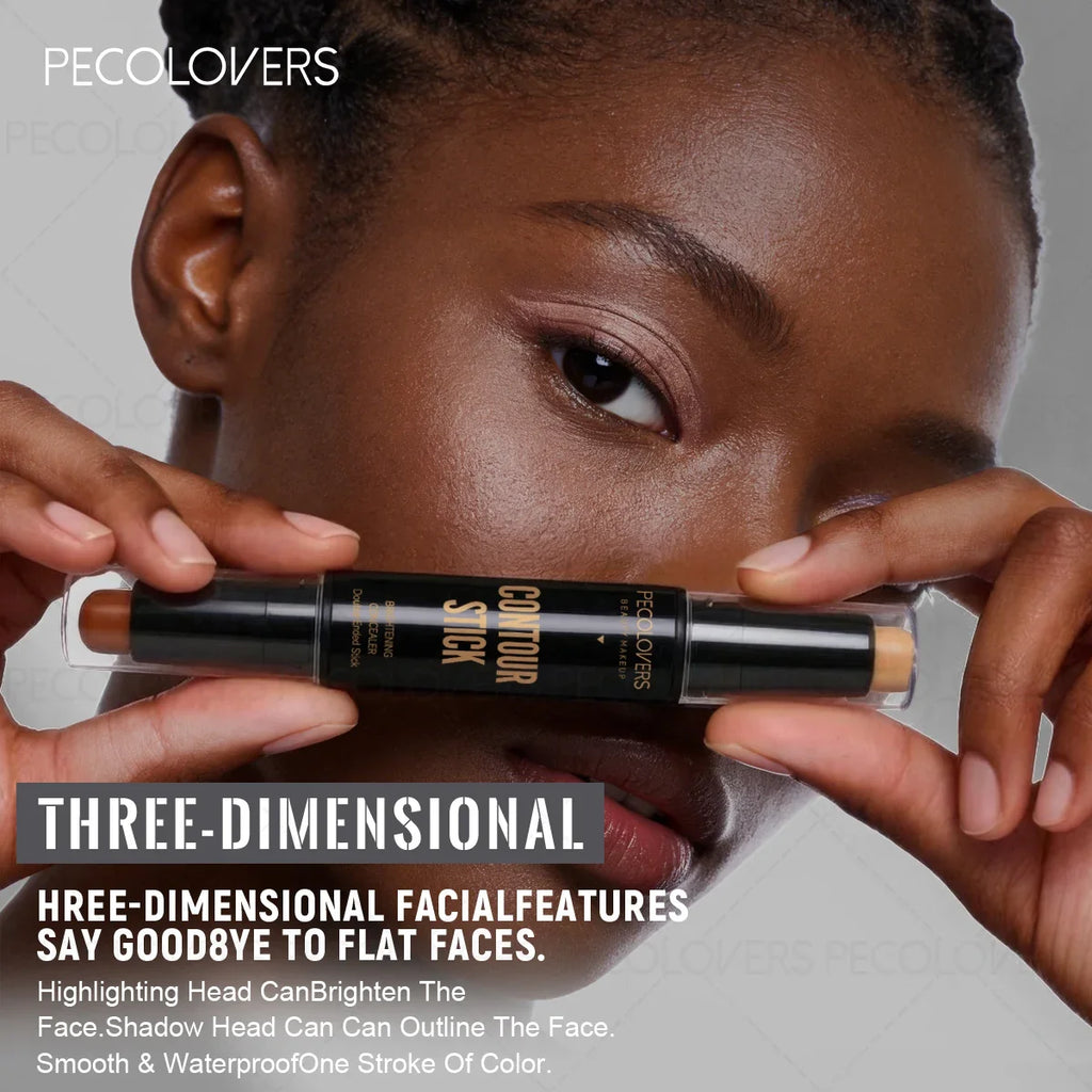 Creamy Contour Stick – Long-Lasting Non-Caking Sculpting Makeup Contour Makeup Stick Qme