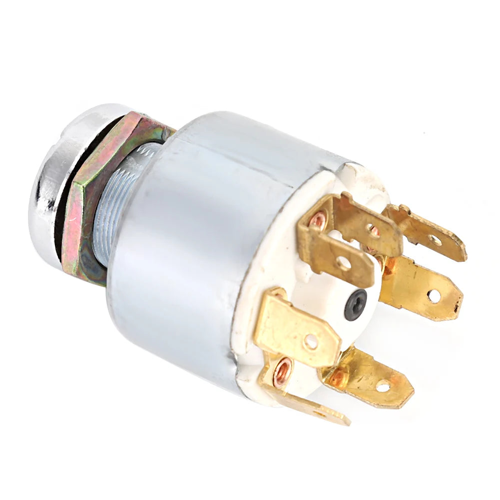 12V 4-Position Ignition Switch Lock with Keys – Car Motorcycle Boat Ignition Switch Lock Qst