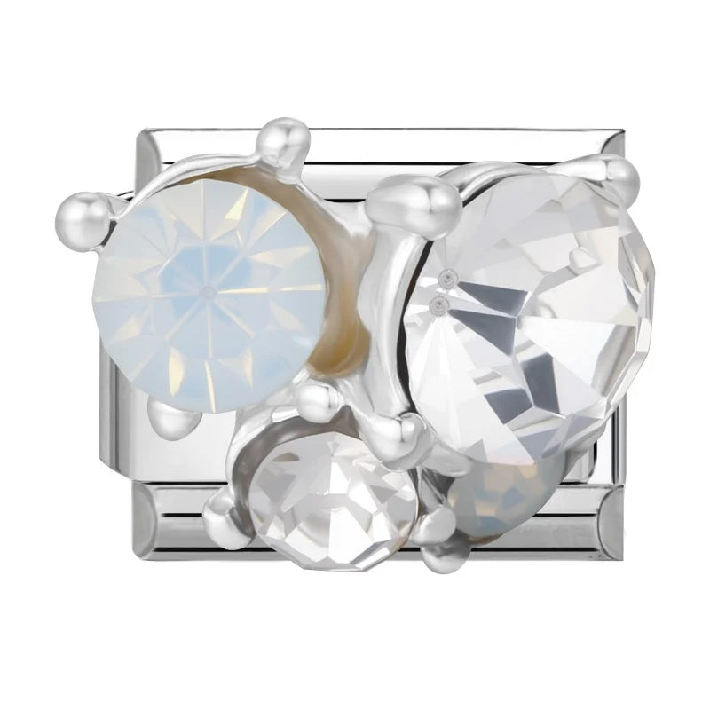 Zircon Italian Charm Links – Bow Knot Floral Heart Butterfly Italian Charm Links Qme Style 10