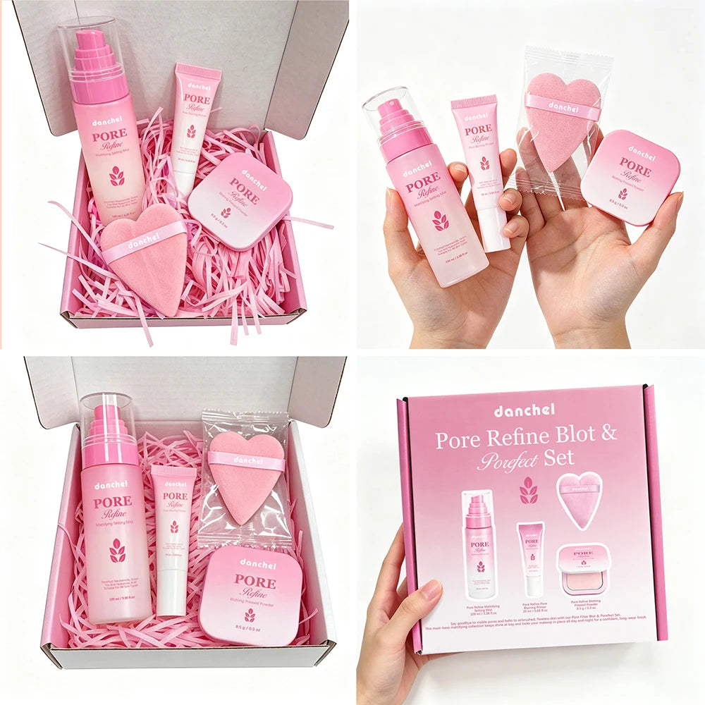 Oil Control Pore Minimizing Mattifying Face Kit – Complete Set Mattifying Makeup Set Qst