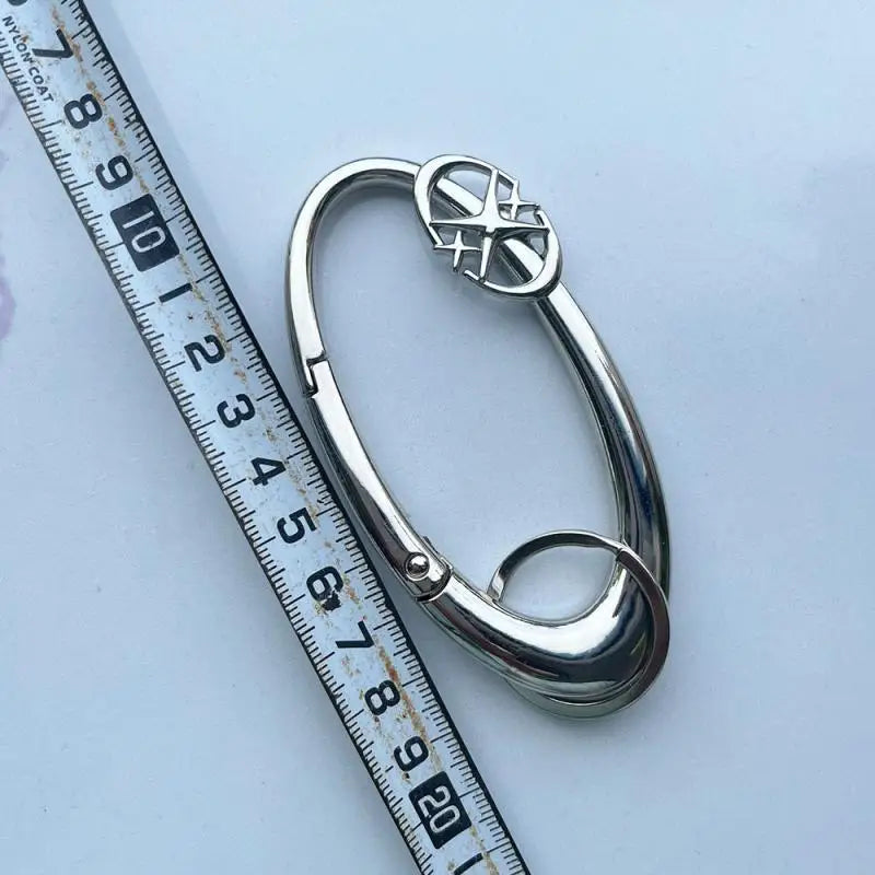 Zinc Alloy Cross Carabiner Keychain Bag Charm – 16 Colors Carabiner Keychain Charm Qme A2