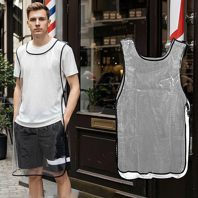 Waterproof Double-Sided Barber Apron – Salon Stylist Vest Salon Barber Apron Qst
