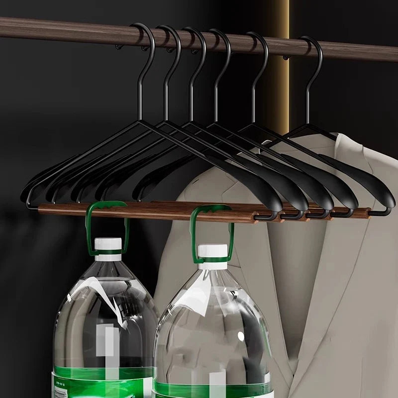 Iron & Beech Suit Hanger – Non-Slip, Rust-Resistant, Dual-Use Suit Hanger Qme