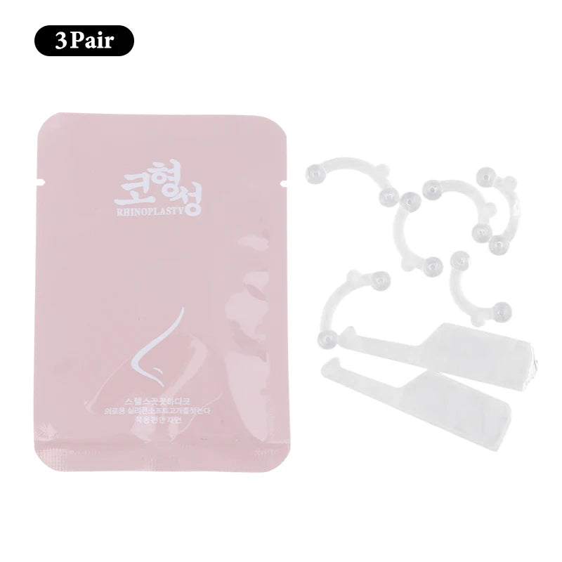 3D Nose Shaping Clip – Lifting & Bridge Contouring Tool, 3 Sizes Nose Shaping Tool Qst Transparent