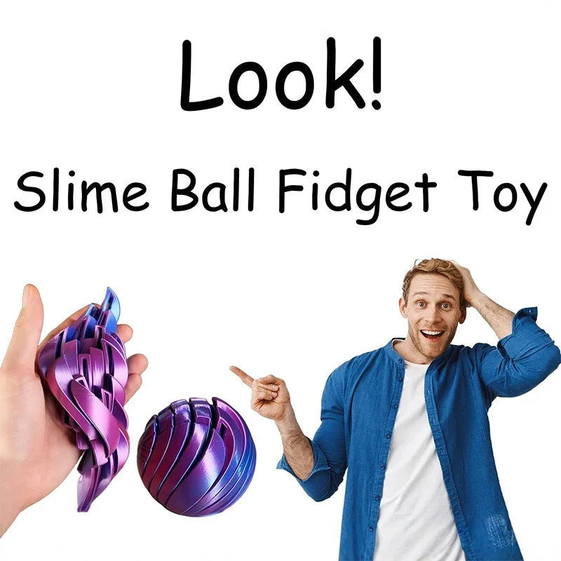 Gear Liquid Flow Ball Rotating Fidget Toy | Twistsphere Fidget Toy Qme