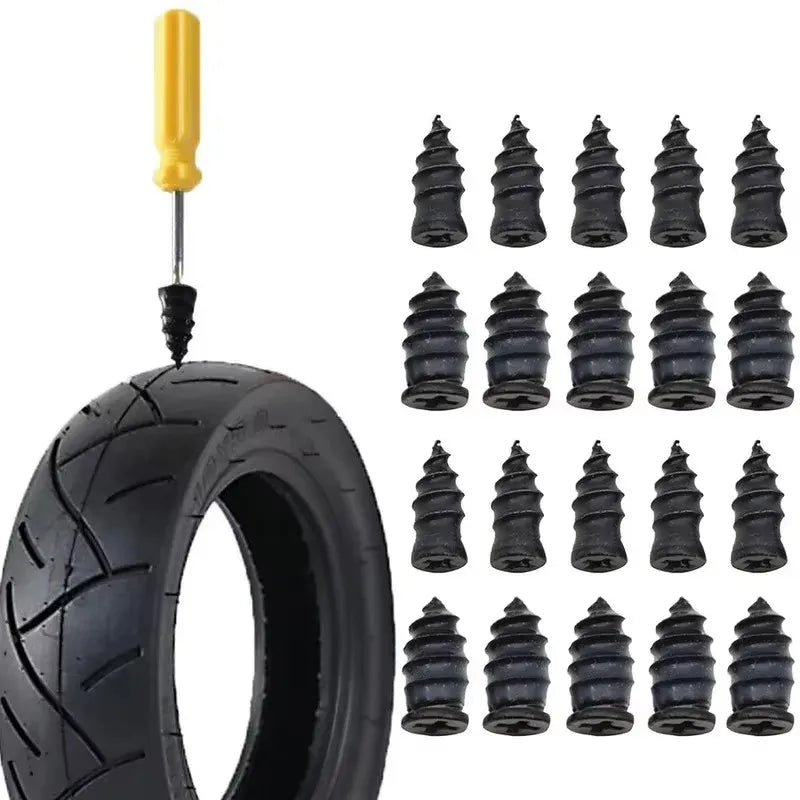 Rubber Nail Plug Tire Repair Kit – Car, Motorcycle & Bike Tire Repair Kit Qme