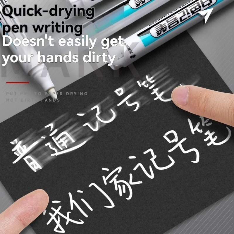 White Permanent Paint Marker Pens | 0.7mm Waterproof Tip Paint Marker Pens Qme