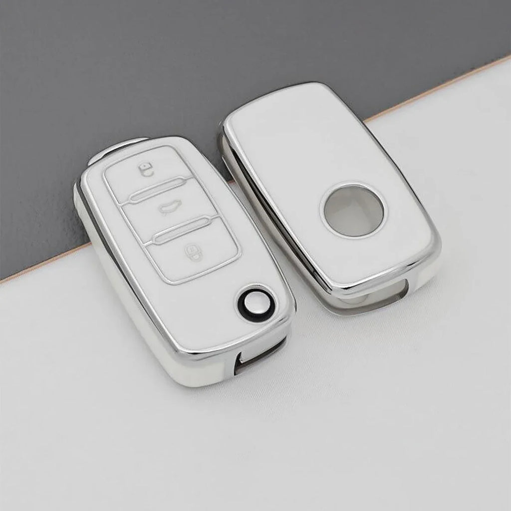 Volkswagen Soft TPU Key Fob Cover – Durable Protective Case Key Fob Cover Qme