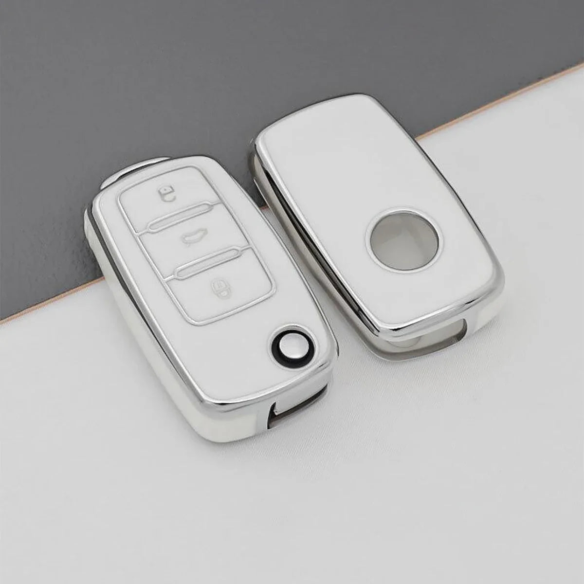 Volkswagen Soft TPU Key Fob Cover – Durable Protective Case Key Fob Cover Qme