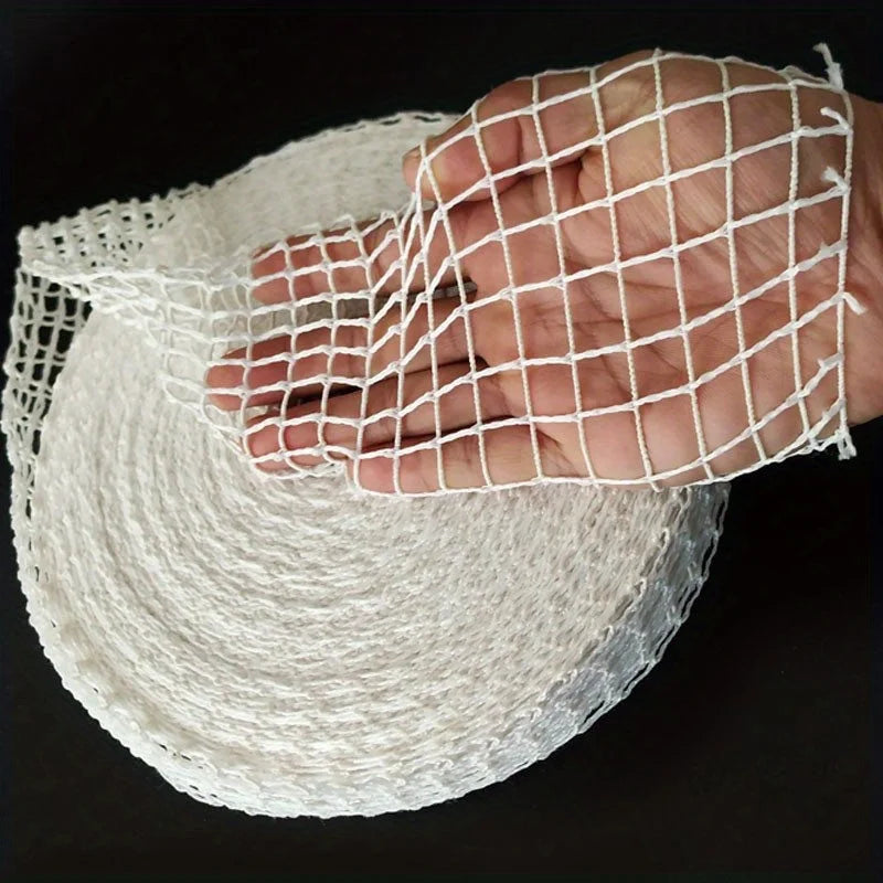 Elastic Meat Netting Roll – Sausage, Ham, Beef & Hot Dog Meat Netting Roll Qme white 5m