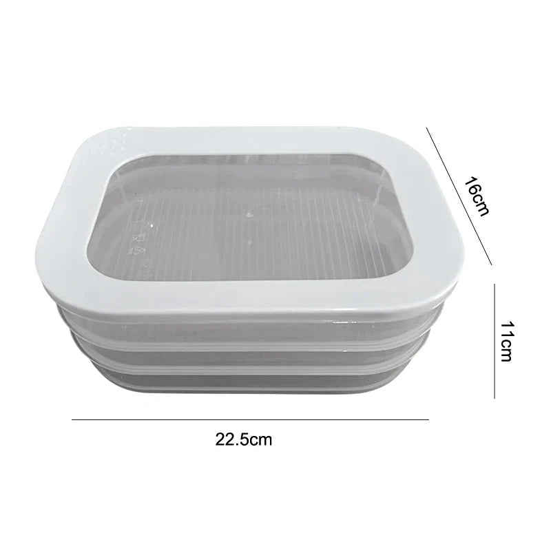 Stackable Deli Meat & Cheese Meal Prep Container with Lid Food Storage Container Qme C