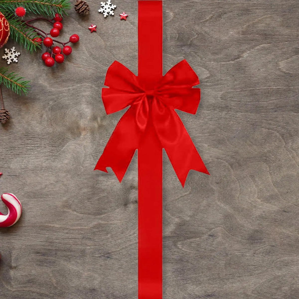 Reusable Christmas Ribbon Bows | Door, Tree & Wall Decor Christmas Ribbon Bows Qme