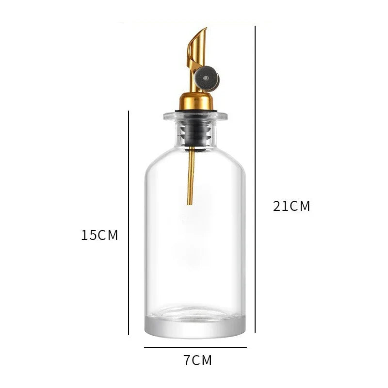 Glass Olive Oil Dispenser Bottle – Vinegar & Seasoning Oil Dispenser Bottle Qme 350ml