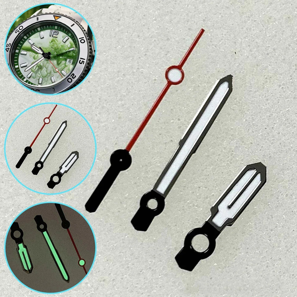 Luminous Watch Hands for NH35/NH36 – Orange Red White Green Watch Hands Qme
