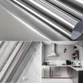 Brushed Silver Metal Wall Sticker – Stainless Steel Contact Paper Metal Contact Paper Qme A 40cmX3m