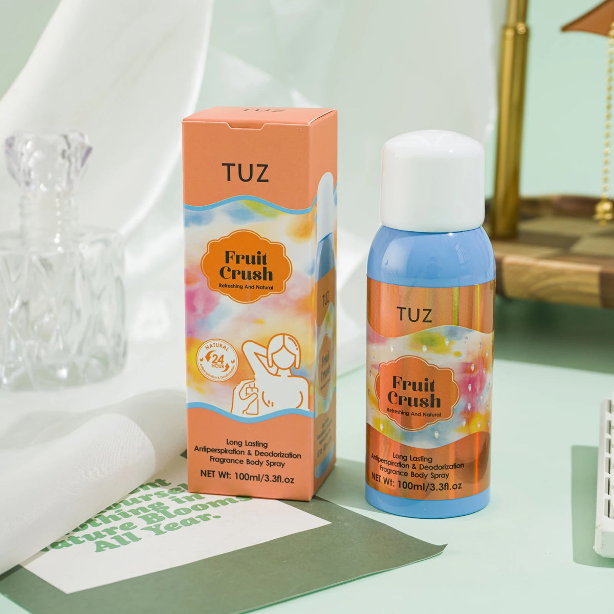 TUZ 24-Hour Floral Fruity Deodorant Body Spray 100ml Deodorant Body Spray Qst Fruit Crush 0668-1
