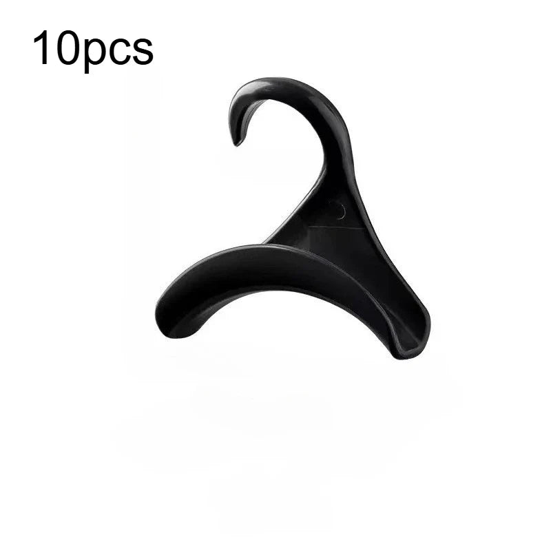 Wardrobe Handbag Hooks – 10 Pcs Closet Bag Organizer Wardrobe Bag Hooks Qme Black-10pcs