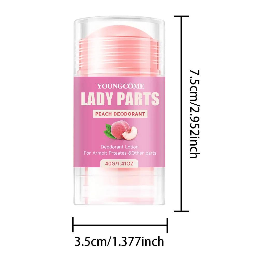 YOUNGCOME Peach Full Body Deodorant Stick – 72-Hour Fresh Body Deodorant Stick Qst 1PCS