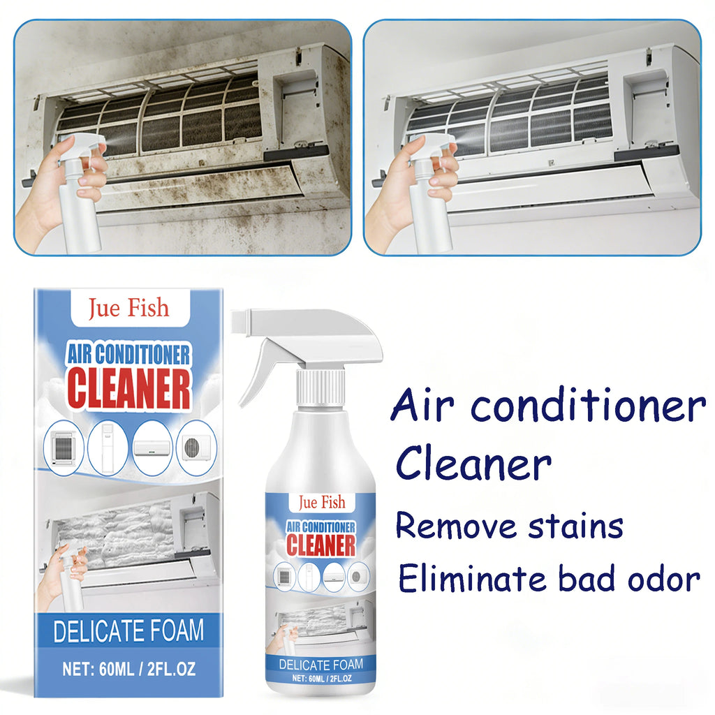 Jue-Fish AC Cleaner Spray – No-Dismantle Deep Clean 60ml AC Cleaner Spray Qst