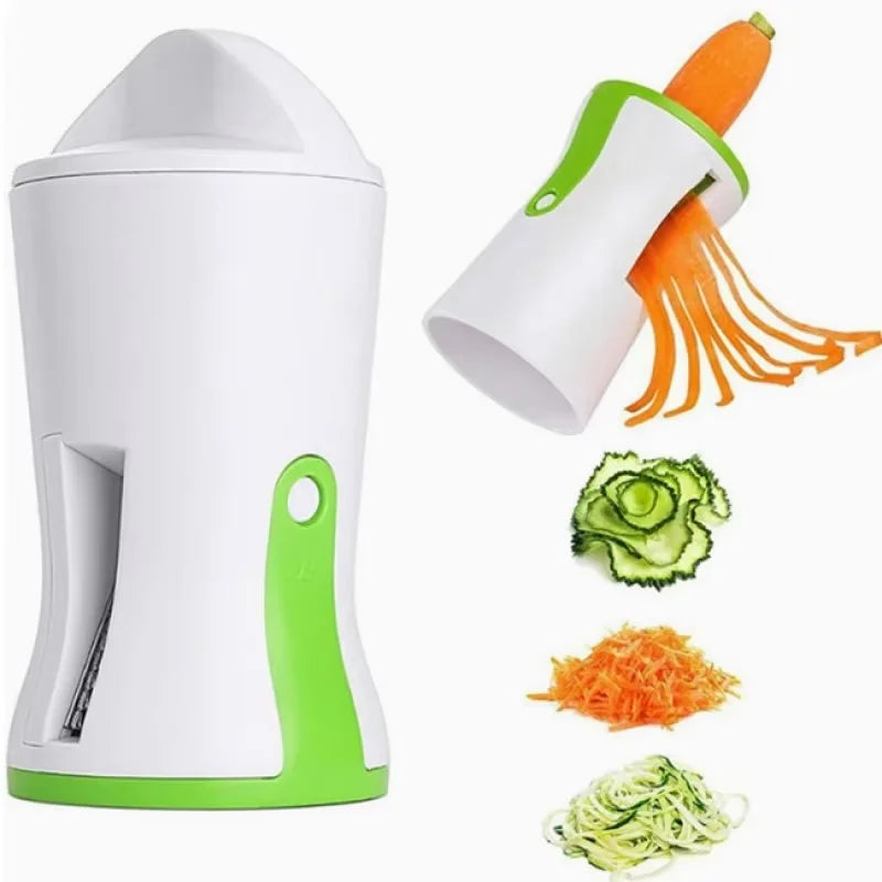 3-in-1 Handheld Vegetable Spiralizer Slicer – Zucchini Noodle Vegetable Spiralizer Qst